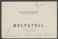 Bewijs van toegang ... Voordragt